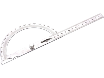 EXTOL PREMIUM úhloměr obloukový nerezový, 0-180°