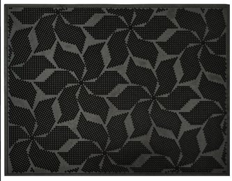 Gumová rohožka - předložka PIN MAT LUX motiv E - 42x57 cm MultiDecor