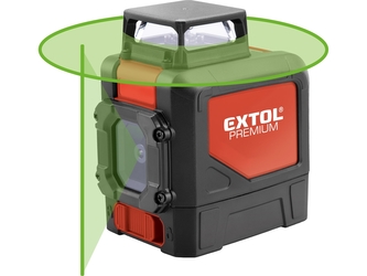 EXTOL PREMIUM laser zelený liniový, křížový samonivelační EXTOL PREMIUM laser zelený liniový, křížový samonivelační