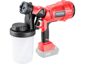 EXTOL PREMIUM pistole stříkací HVLP aku SHARE20V, 20V Li-ion, bez baterie a nabíječky EXTOL PREMIUM pistole stříkací HVLP aku SHARE20V, 20V Li-ion, bez baterie a nabíječky