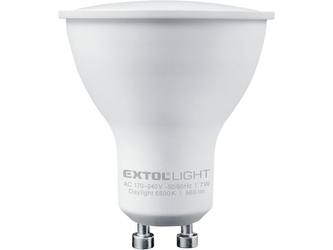 EXTOL LIGHT žárovka LED reflektorová, 560lm, 7W, GU10, denní bílá