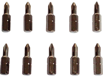 EXTOL PREMIUM hroty křížové PH, sada 10ks, PH 0x25mm, CrMoV