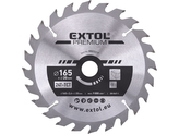 EXTOL PREMIUM kotouč pilový s SK plátky, O 165x2,6x20mm, 24T