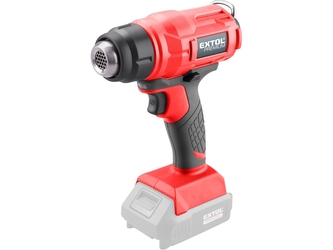 EXTOL PREMIUM pistole horkovzdušná aku SHARE20V, 550°C, 20V Li-ion, bez baterie a nabíječky EXTOL PREMIUM pistole horkovzdušná aku SHARE20V, 550°C, 20V Li-ion, bez baterie a nabíječky