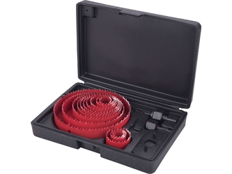 EXTOL PREMIUM vrtáky vykružovací korunkové, 13průměrů O 19-127mm