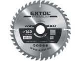 EXTOL PREMIUM kotouč pilový s SK plátky, O140x2,6x16mm, 30T