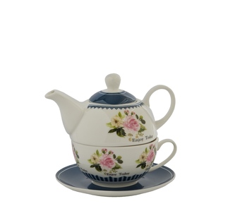 Čajová souprava 260ml+390ml růže