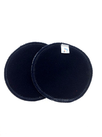 BIO Vložky do podprsenky - Tm. modré (fleece)