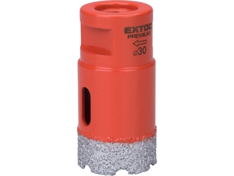 korunka vykružovací diamantová, O 30mm, závit M14