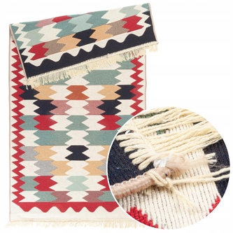 Kusový oboustranný vzorovaný koberec KILIM GOLD PREMIUM - GEOMETRIA 60x120 cm Multidecor Kusový oboustranný vzorovaný koberec KILIM GOLD PREMIUM - GEOMETRIA 60x120 cm Multidecor