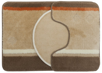 Koupelnová + WC předložka - sada 3 ks GOTHA béžová 50x70 cm, 40x50 cm, 47x51 cm MultiDecor