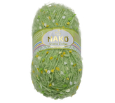 Příze PARIS BEBE - světle zelená - zelené, bílé a žluté nopky - 100g / 175 m