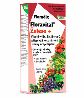 Salus Floradix Floravital Železo+ 250 ml