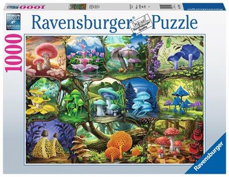 Ravensburger Puzzle Barevné houbičky 1000 dílků