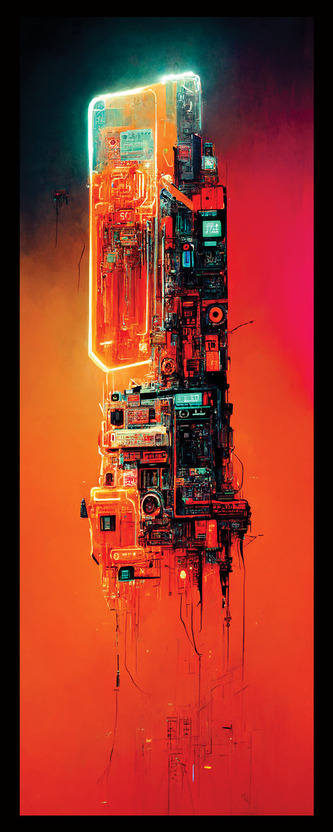 Sběratelská záložka - Cyberpunk 4