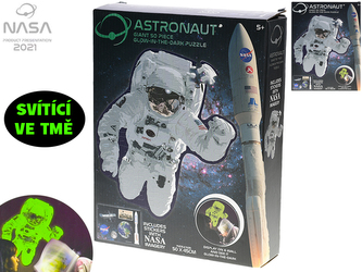 NASA puzzle svítící ve tmě 50x45cm 49ks v krabičce