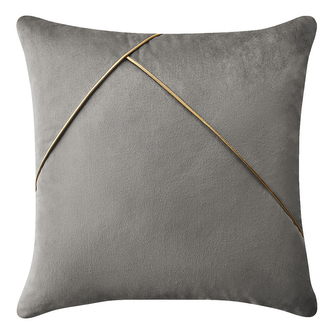 Polštář SIMPLICITY světle šedá 45x45 cm Mybesthome