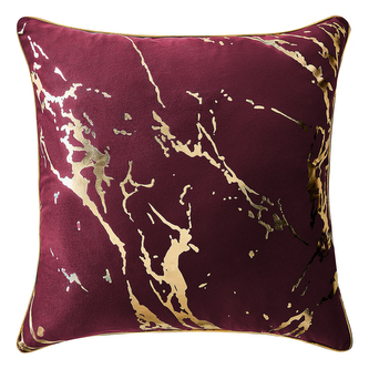 Polštář LANNAY vínová 45x45 cm Mybesthome