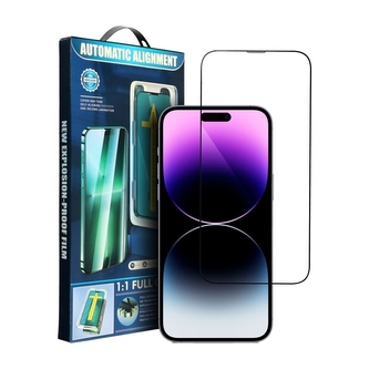 Tvrzené sklo 5D FULL GLUE iPhone XS Max, 11 Pro Max s aplikátorem, barva černá