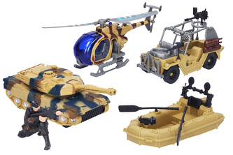 Vojenský set helikoptéra 30 cm