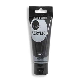 Daler - Rowney SIMPLY akrylová barva - Black 250ml