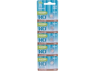 baterie alkalické, 5ks, 1,5V (LR41)