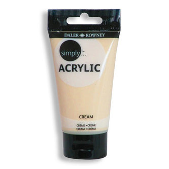 Daler - Rowney SIMPLY akrylová barva - Cream 75 ml