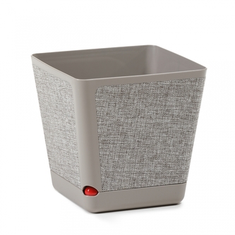 Plastový květináč Kora 180x180 mm, taupe/taupe