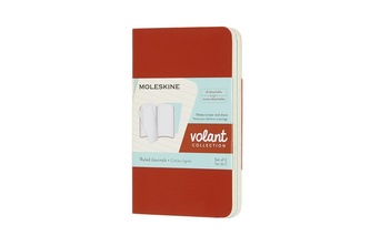 Moleskine Volant zápisníky linkované oranžový modrý XS