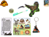 Jurský svět sada dino aktivit: hopík, labyrint, puzzle, nálepky, klíčenka, pero v sáčku