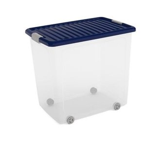 Box KIS W Box XL transparentní, indigo modrá