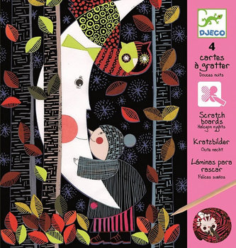 Djeco Vyškrabávací obrázky Klidná noc