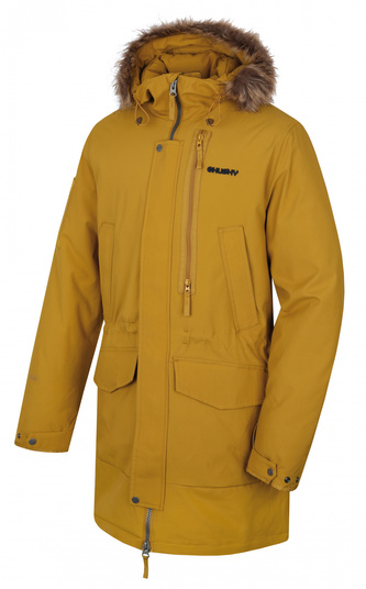 Pánský zimní kabát Nelidas M horčicová - M