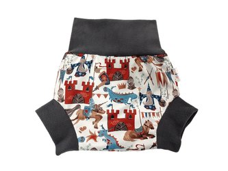 Natahovací svrchní kalhotky PUL - Bajaja__VELIKOST:S (4-7kg)