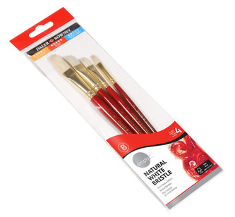 Daler - Rowney SIMPLY sada štětců 4 ks - olej, vlas prasečí štětina, krátká ručka #1