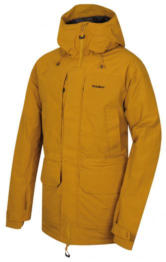 Pánský hardshell kabát Nigalo M horčicová - XXL