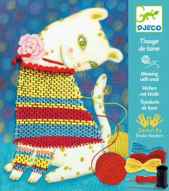 Djeco Vyšívání hravá kočka