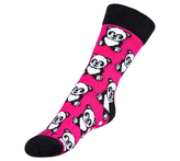 Ponožky dětské Panda - Růžová, bílá, černá - 20-24