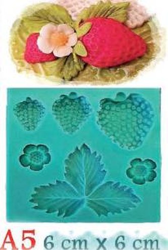 Silikonová forma jahody - Galias Moulds