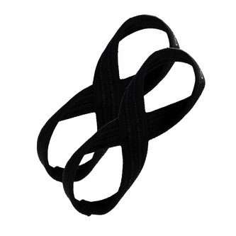Trhačky Figure 8 Black - GymBeam - Velikost: M