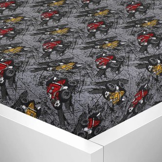 Prostěradlo jersey s elastanem - auta - monster truck - 60x120 cm