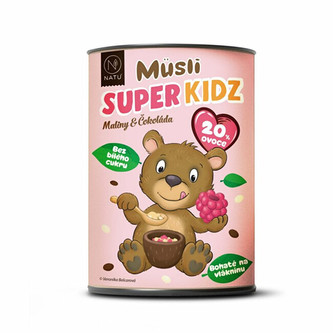 Natu Müsli Super Kidz Maliny a čokoláda 300 g  