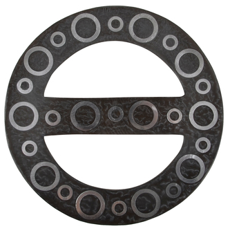 Dekorační ozdobná spona na záclony z dřeva ASTANA O 15 cm Mybesthome