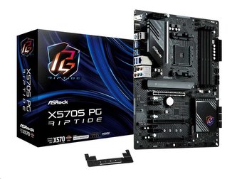 ASRock MB Sc AM4 X570S PG Riptide, AMD X570, 4xDDR4, 1xHDMI