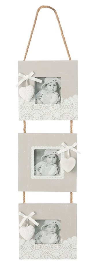 Fotorámeček BABY LOVE 3x 6x6 cm fotografie Mybesthome