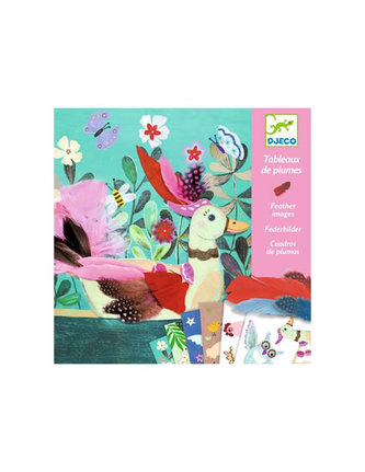 Djeco Kreativní sada Barevná peříčka