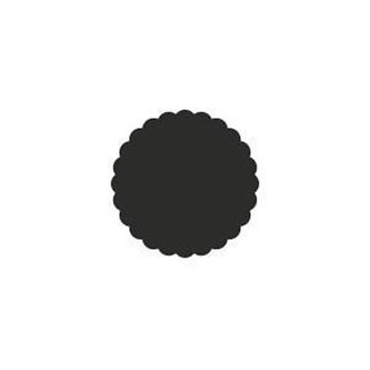 HEYDA ozdobná děrovačka velikost L - vlnitý kruh 2,5 cm