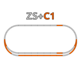 Roco Geoline Sada kolejí C1 (paralelní úsek) s podložím - 61152