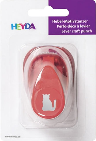 HEYDA ozdobná děrovačka velikost S - kočička 1,7 cm