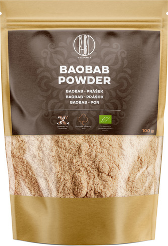 BrainMax Pure Baobab BIO prášek, 100 g